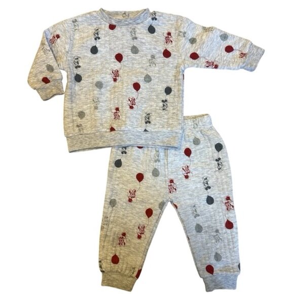 Disney Other - Disney Baby Mickey & Minnie Mouse Ribbed Crewneck &  Tracksuit Set